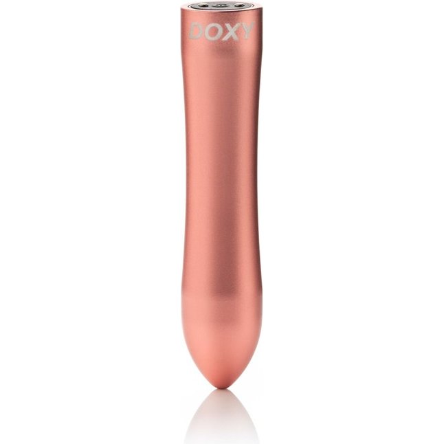Розовая металлическая вибропуля Doxy - 12 см. Фотография 3.