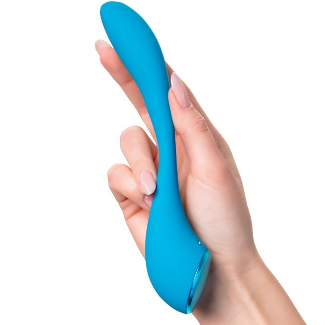 Синий гибкий вибратор Satisfyer G-Spot Flex 5 - 19,6 см. Фотография 4.