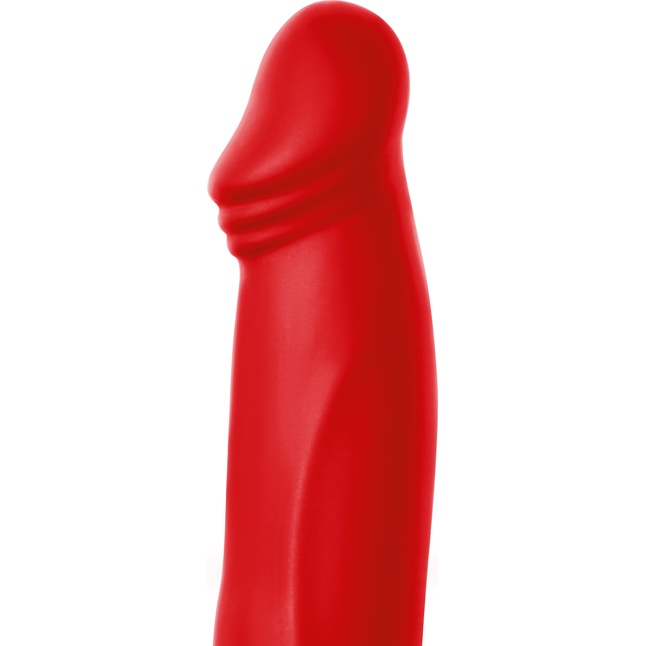 Красная насадка на пенис для двойного проникновения - 19 см - Black Red. Фотография 10.