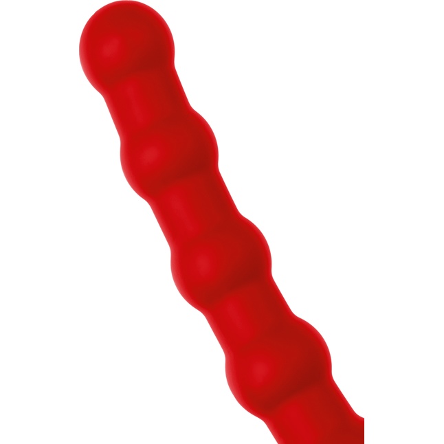 Красная насадка на пенис для двойного проникновения - 19,5 см - Black Red. Фотография 11.