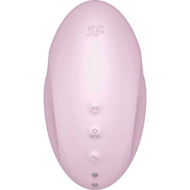Розовый вакуум-волновой стимулятор с вибрацией Vulva Lover 3. Фотография 7.