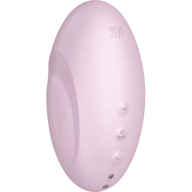 Розовый вакуум-волновой стимулятор с вибрацией Vulva Lover 3. Фотография 8.