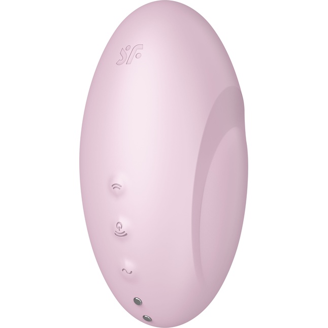Розовый вакуум-волновой стимулятор с вибрацией Vulva Lover 3. Фотография 9.