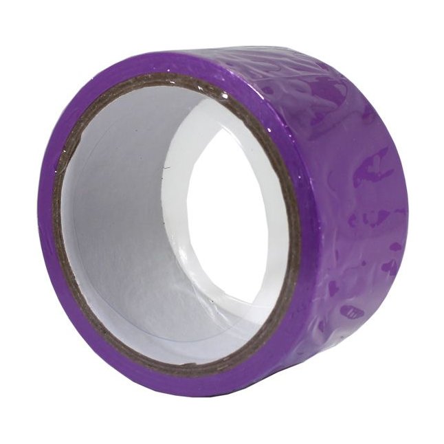 Фиолетовый скотч для связывания Bondage Tape - 15 м. Фотография 3.