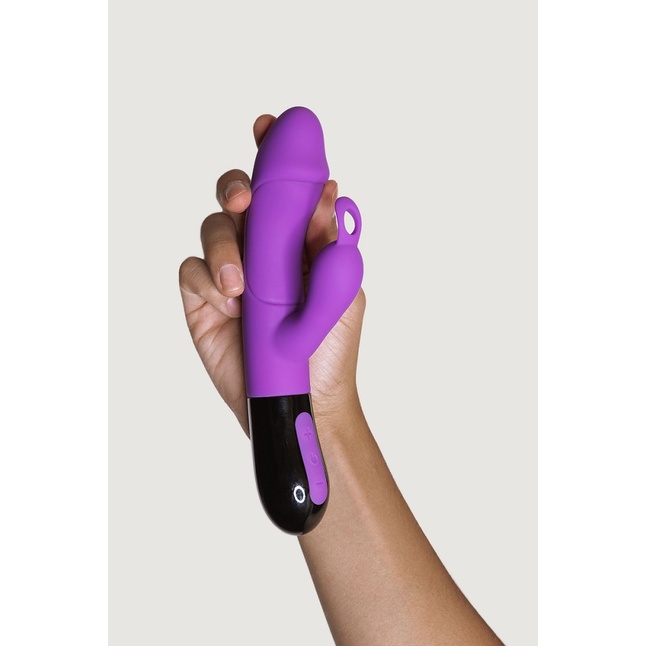 Фиолетовый вибратор-кролик Ares 2.0 - 20,6 см. Фотография 3.