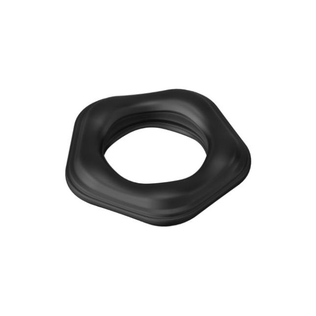 Черное эрекционное кольцо №05 Cock Ring - BLKDESIRE. Фотография 9.