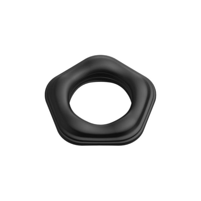 Черное эрекционное кольцо №05 Cock Ring - BLKDESIRE. Фотография 11.