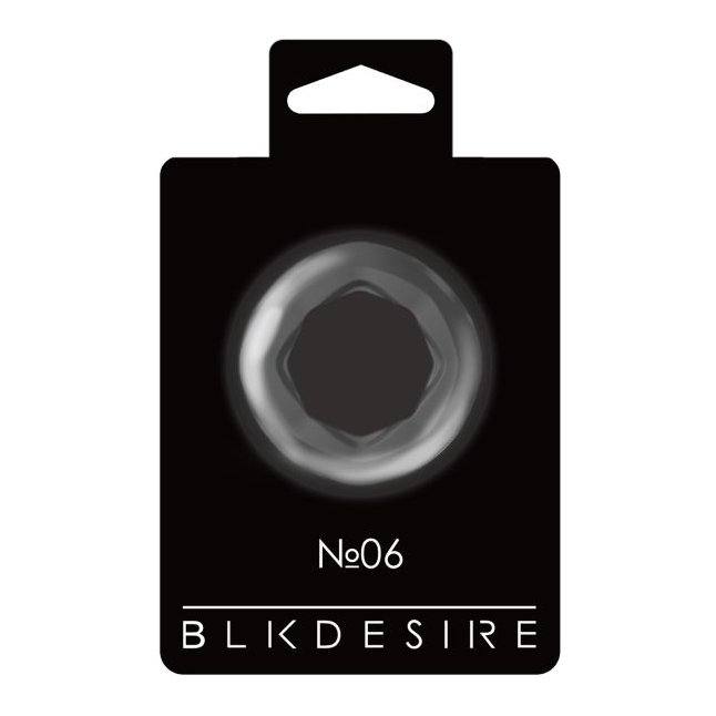 Черные эрекционное кольцо №06 Cock Ring - BLKDESIRE. Фотография 3.
