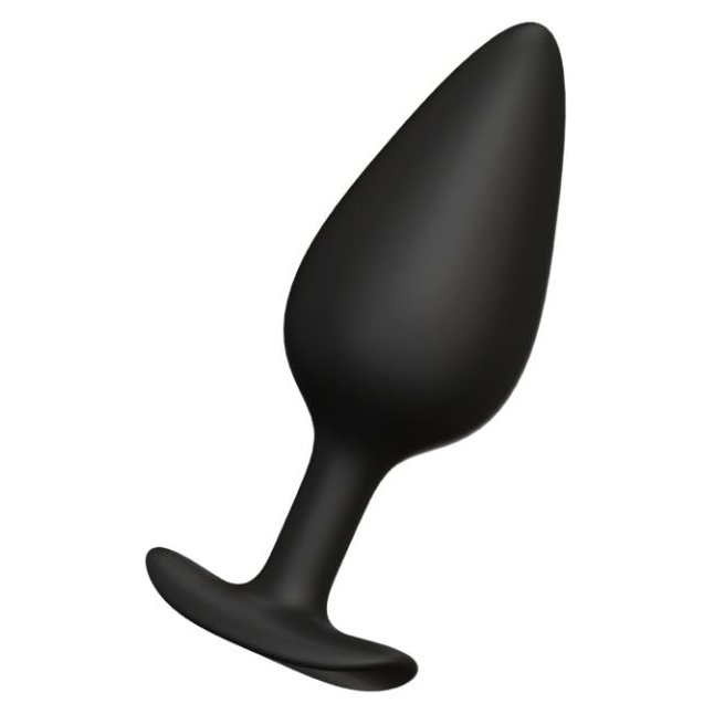 Черная анальная пробка Butt plug №04 - 10 см - BLKDESIRE. Фотография 5.