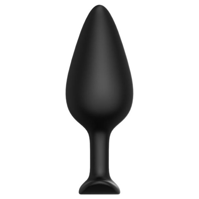 Черная анальная пробка Butt plug №04 - 10 см - BLKDESIRE. Фотография 7.