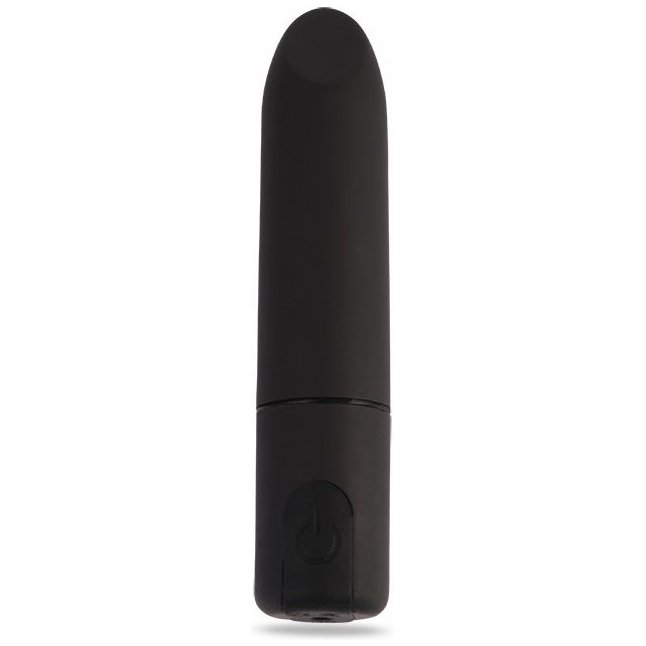 Черный перезаряжаемый вибратор-пуля Clit Fun Vibrator - 8,7 см