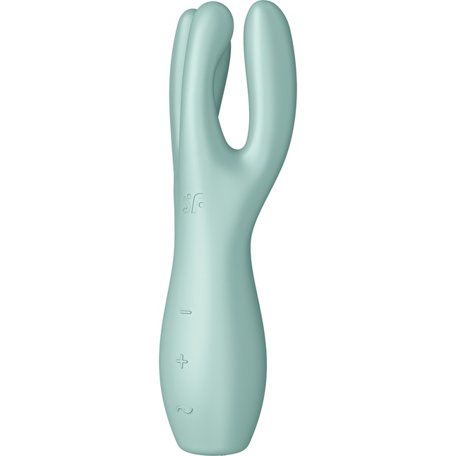 Мятный клиторальный вибромассажер Threesome 3