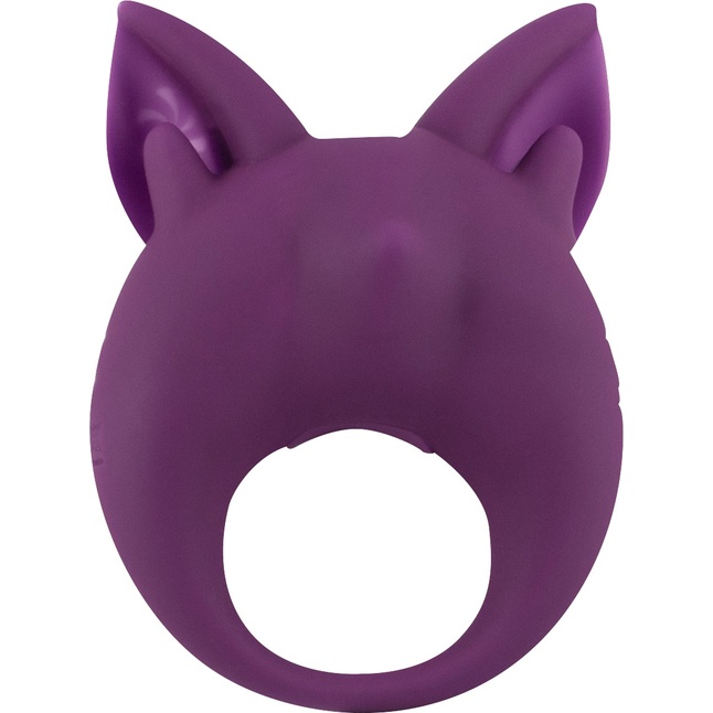 Фиолетовое перезаряжаемое эрекционное кольцо Kitten Kiki - MiMi Animals