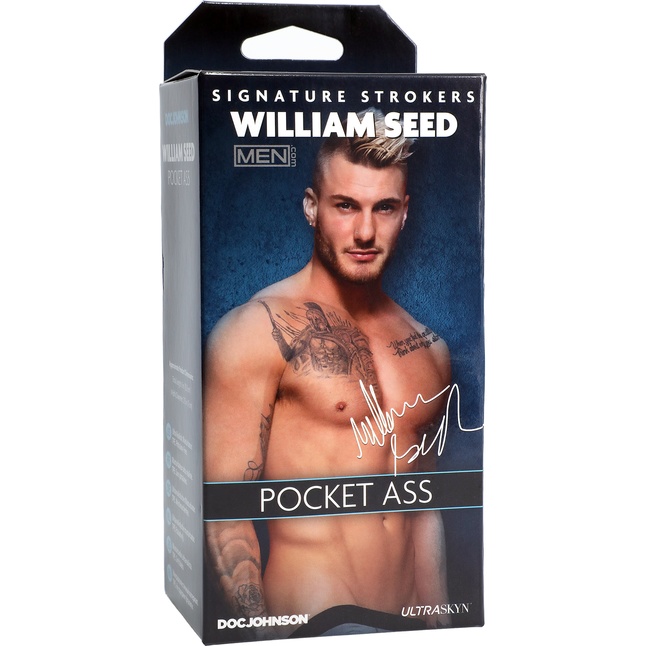 Телесный мастурбатор-анус William Seed Pocket Ass - Signature Strokers. Фотография 3.