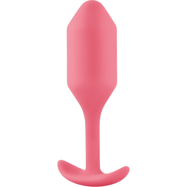 Розовая пробка для ношения B-vibe Snug Plug 2 - 11,4 см