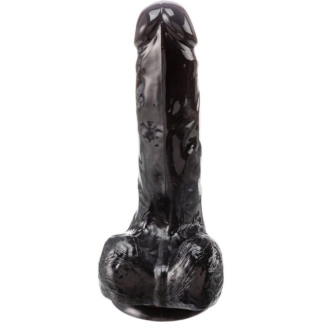 Черный реалистичный фаллоимитатор - 18 см - Devi toy. Фотография 3.