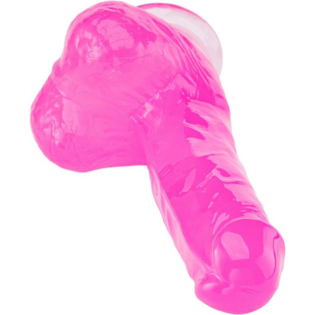 Розовый реалистичный фаллоимитатор - 18 см - Devi toy. Фотография 5.