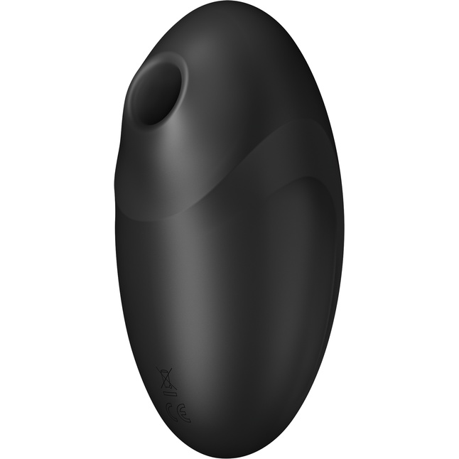 Черный вакуум-волновой стимулятор с вибрацией Vulva Lover 3. Фотография 3.