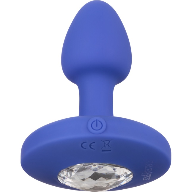 Синяя анальная вибропробка Small Rechargeable Vibrating Probe - 7,5 см - Cheeky