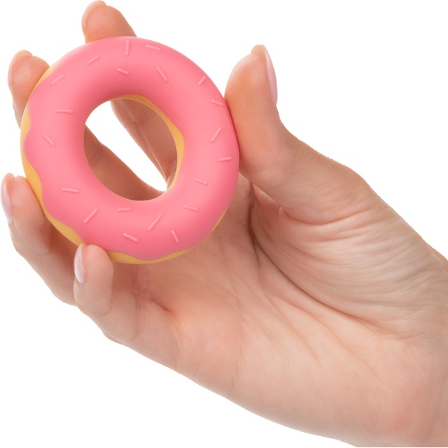 Эрекционное кольцо в форме пончика Dickin’ Donuts Silicone Donut Cock Ring - Naughty Bits. Фотография 3.