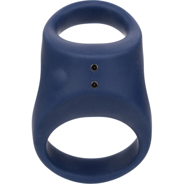 Синее эрекционное виброкольцо Rechargeable Max Dual Ring - Viceroy. Фотография 10.