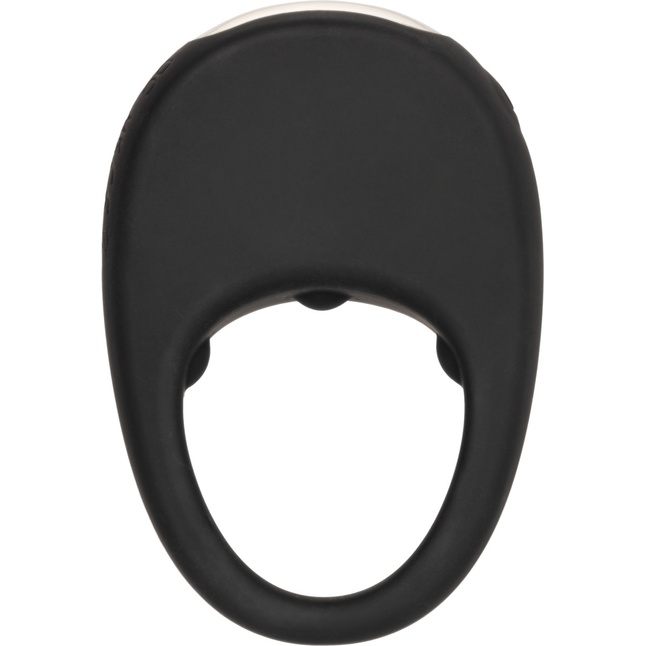 Черное эрекционное виброкольцо Silicone Rechargeable Pleasure Ring - Couples Enhancers. Фотография 5.