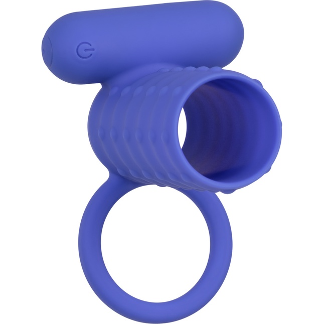 Синее эрекционное виброкольцо Silicone Rechargeable Endless Desires Enhancer - Couples Enhancers. Фотография 5.