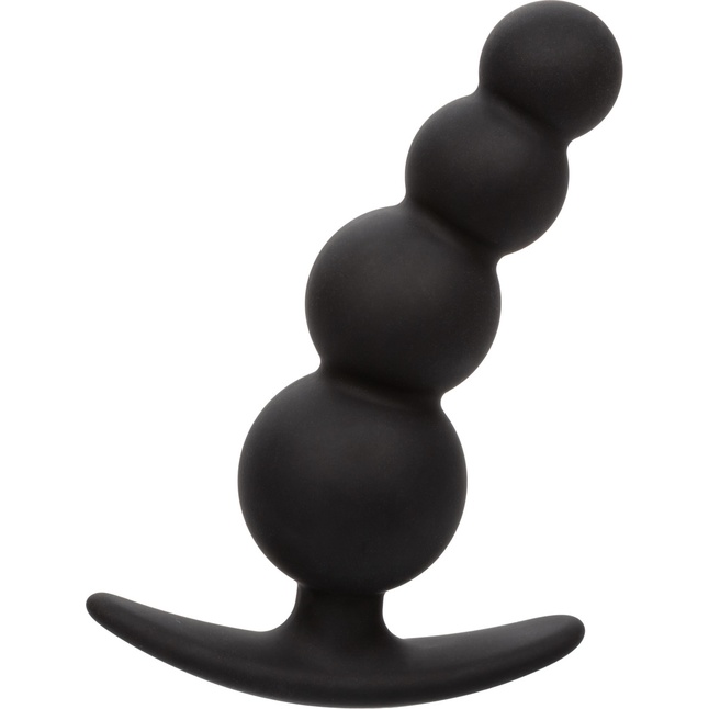 Черная анальная ёлочка для ношения Beaded Plug - 9 см - Boundless. Фотография 5.