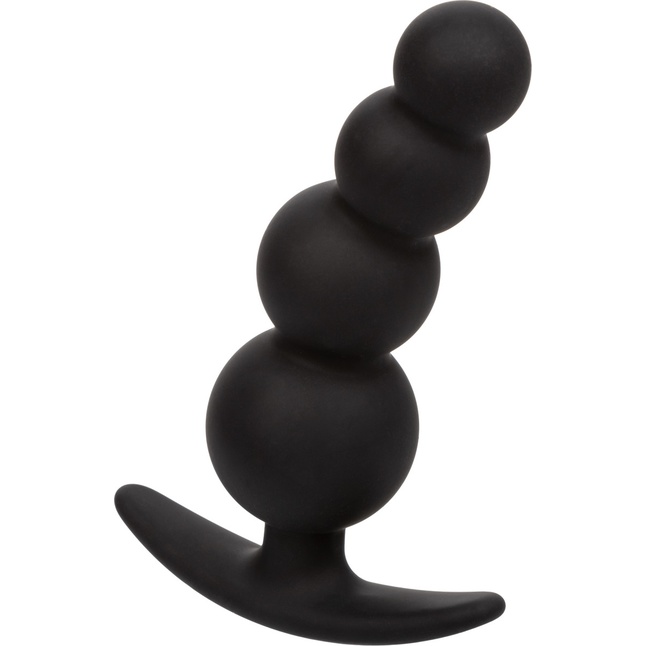Черная анальная ёлочка для ношения Beaded Plug - 9 см - Boundless