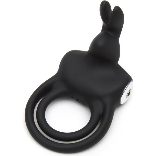 Черное эрекционное виброкольцо Happy Rabbit Cock Ring