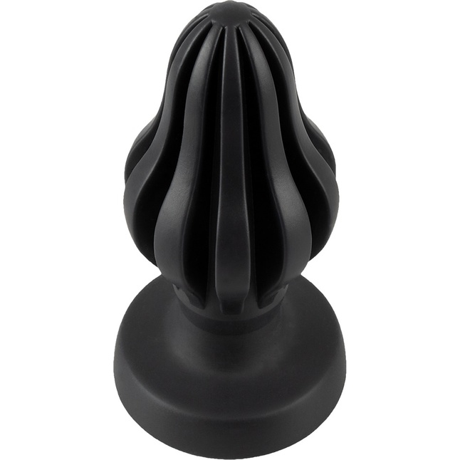 Черная анальная пробка Super Soft Butt Plug - 11,1 см - Anos. Фотография 6.