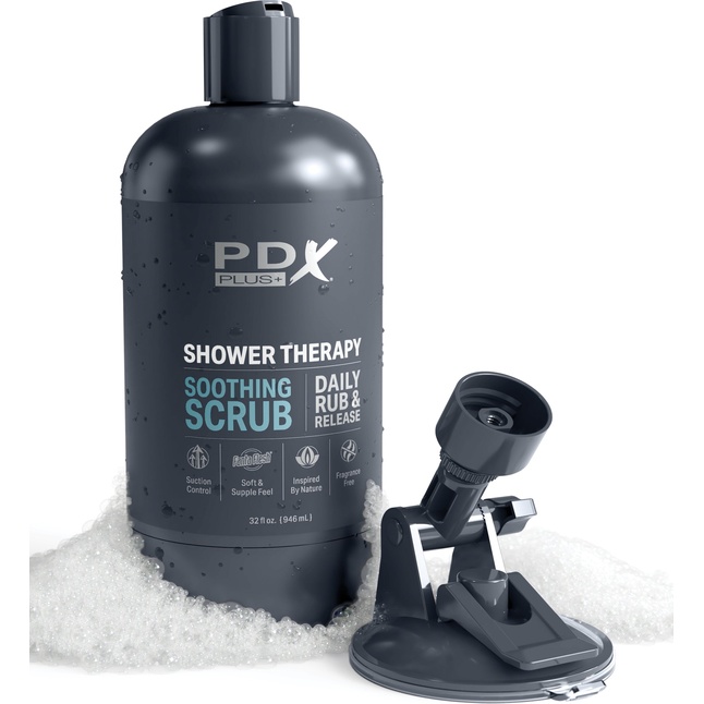 Телесный мастурбатор-вагина Shower Therapy Soothing Scrub - PDX Plus. Фотография 5.