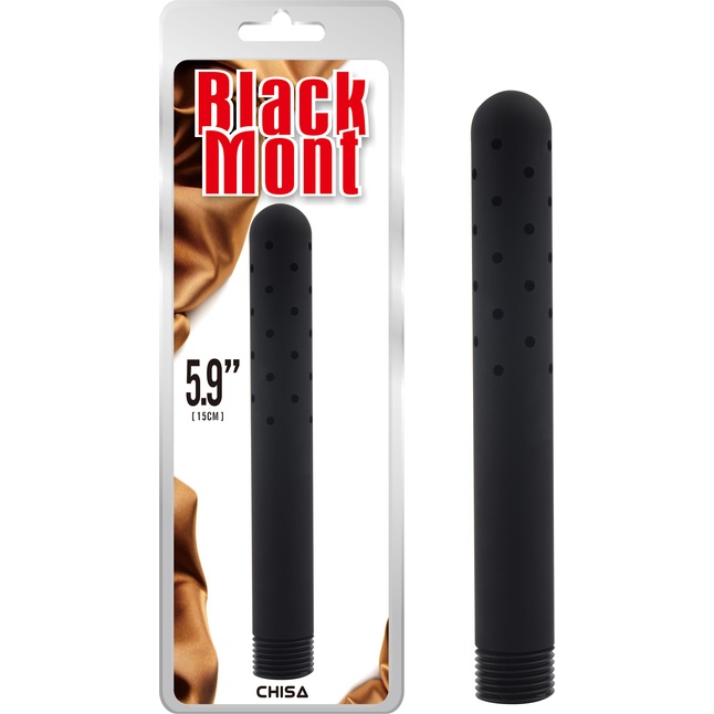 Черная насадка для интимного душа 360° water flow - Black Mont