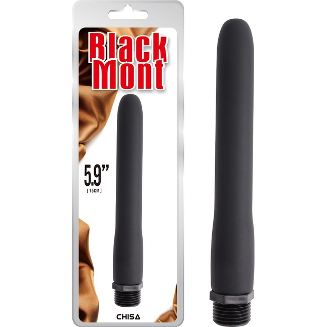 Черная насадка для интимного душа Bum Douche Buddy - 15 см - Black Mont