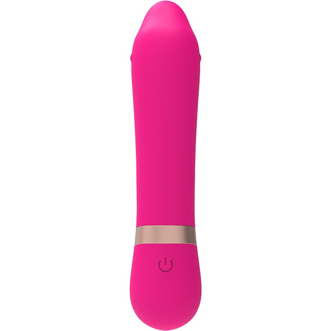 Розовый мини-вибратор для массажа G-точки Cuddly Vibe - 11,9 см - M-Mello. Фотография 4.