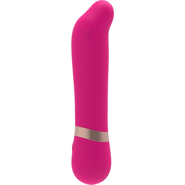 Розовый мини-вибратор для массажа G-точки Cuddly Vibe - 11,9 см - M-Mello