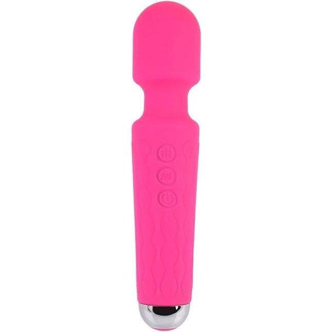 Розовый жезловый вибратор Wacko Touch Massager - 20,3 см - Basic Luv Theory