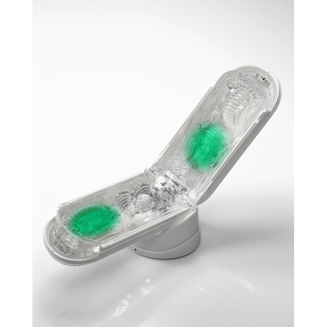 Белый мастурбатор Tenga Flip Zero Gravity с вибрацией - FLIP Series. Фотография 8.