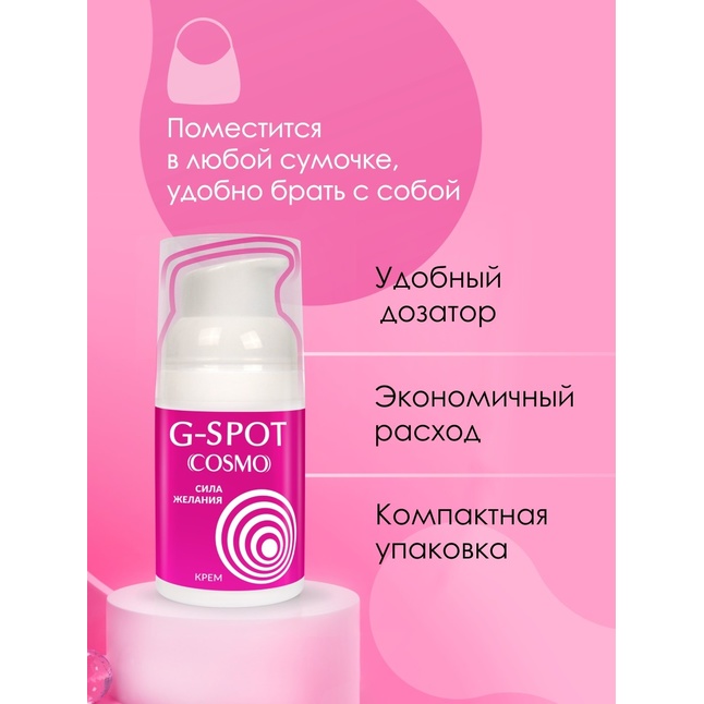 Стимулирующий интимный крем для женщин Cosmo G-spot - 28 гр - Возбуждающие средства. Фотография 4.
