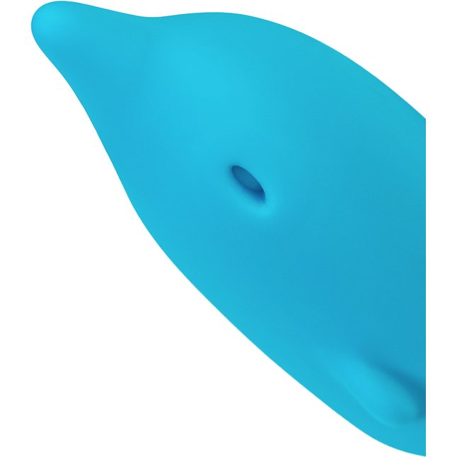 Голубой мини-вибратор Jolly - 7,5 см. Фотография 17.