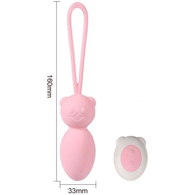 Розовые вагинальные шарики с петлёй и пультом ДУ. Фотография 5.