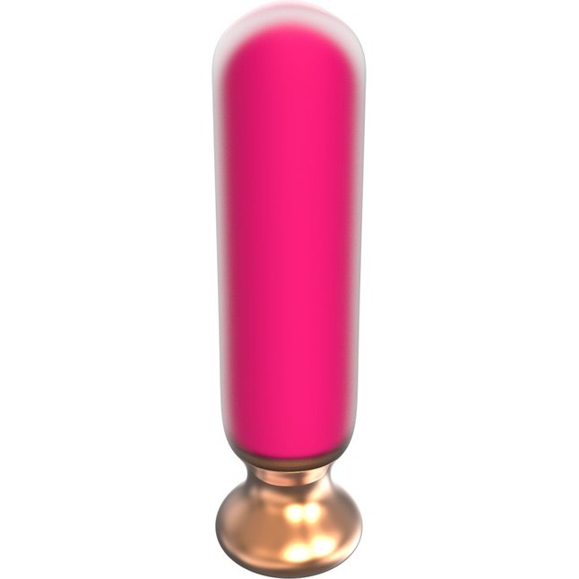 Розовый перезаряжаемый мини-вибратор - 12 см. Фотография 15.