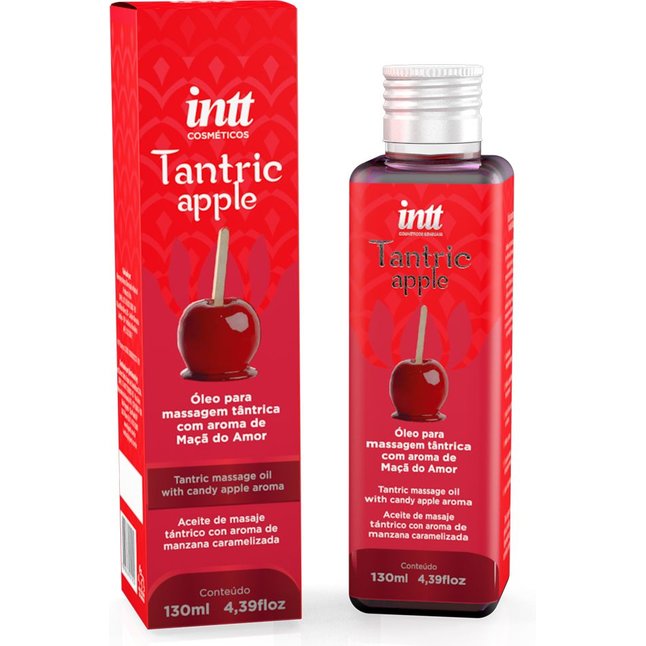 Массажное масло Tantric Apple с ароматом яблока - 130 мл