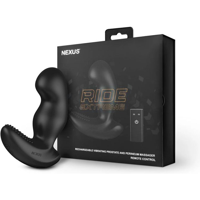 Черный вибромассажер простаты Nexus Ride Extreme - 14,1 см. Фотография 2.