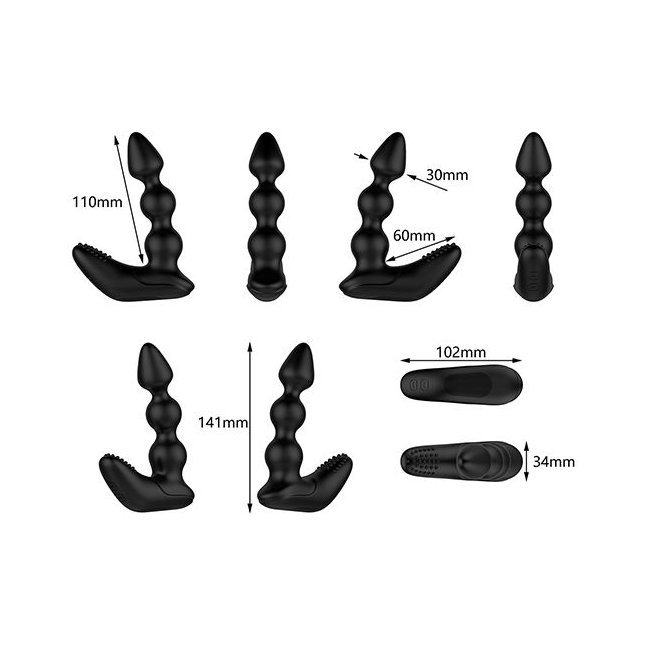 Черный вибростимулятор Nexus Bendz Prostate Edition - 14,1 см. Фотография 5.