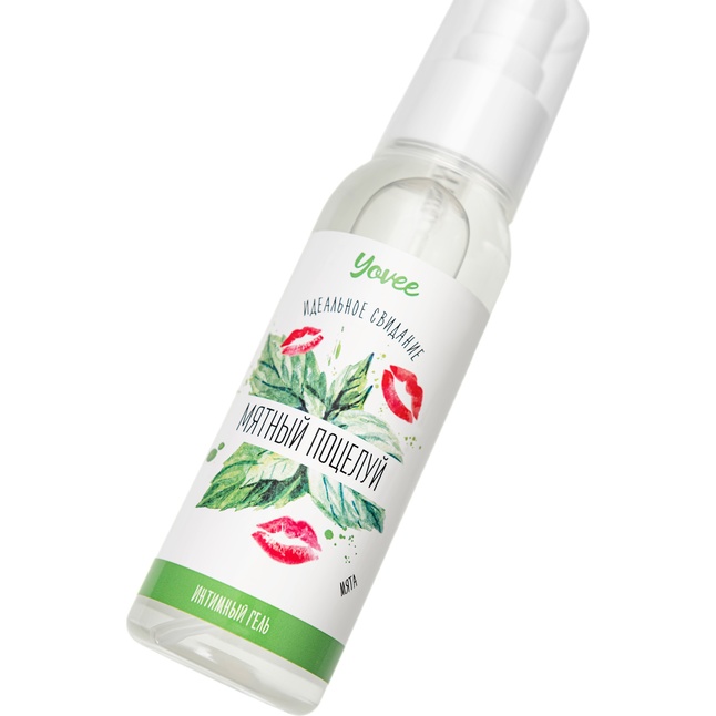 Съедобная гель-смазка Yovee «Мятный поцелуй» с Д-пантенолом и вкусом мяты - 100 мл - Yovee. Фотография 6.