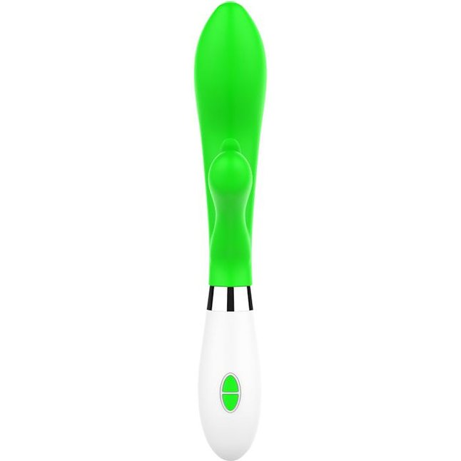 Зеленый вибратор-кролик Agave - 23 см - Luminous. Фотография 3.