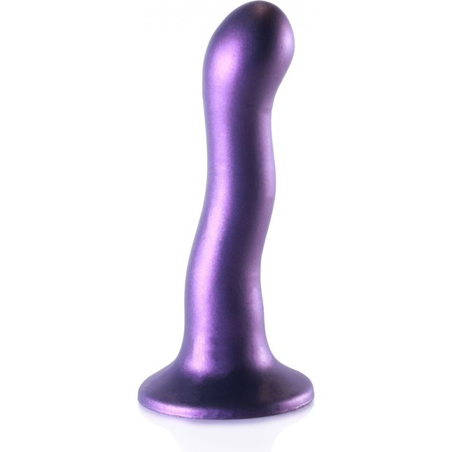 Фиолетовый фаллоимитатор Ultra Soft - 18 см - Ouch!