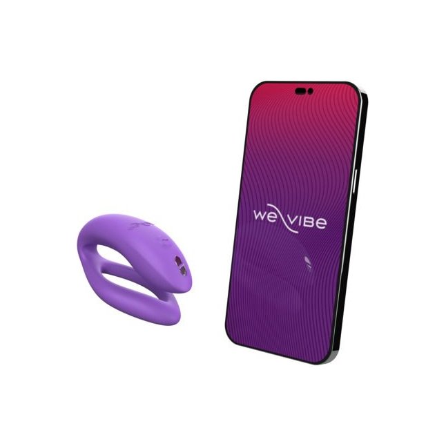 Фиолетовый вибратор для пар We-Vibe Sync O. Фотография 23.