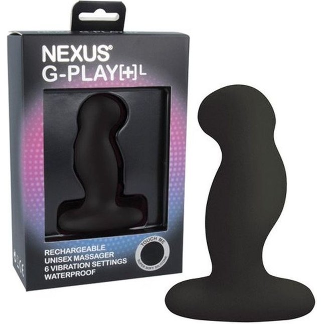Черная вибровтулка Nexus G-Play L. Фотография 3.